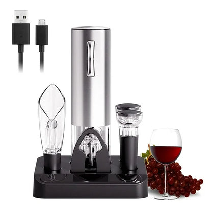 4-in-1 Electric Bottle Wine Opener Set