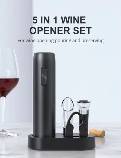 4-in-1 Electric Bottle Wine Opener Set