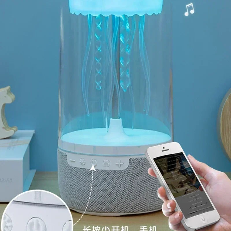 Creative Colorful Jellyfish Lamp Bluetooth Speaker