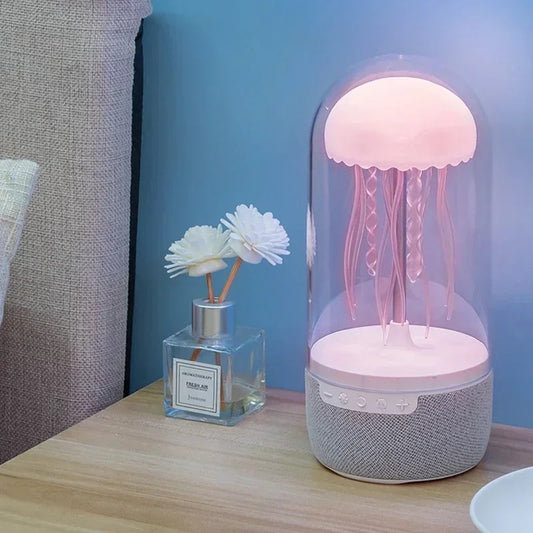 Creative Colorful Jellyfish Lamp Bluetooth Speaker